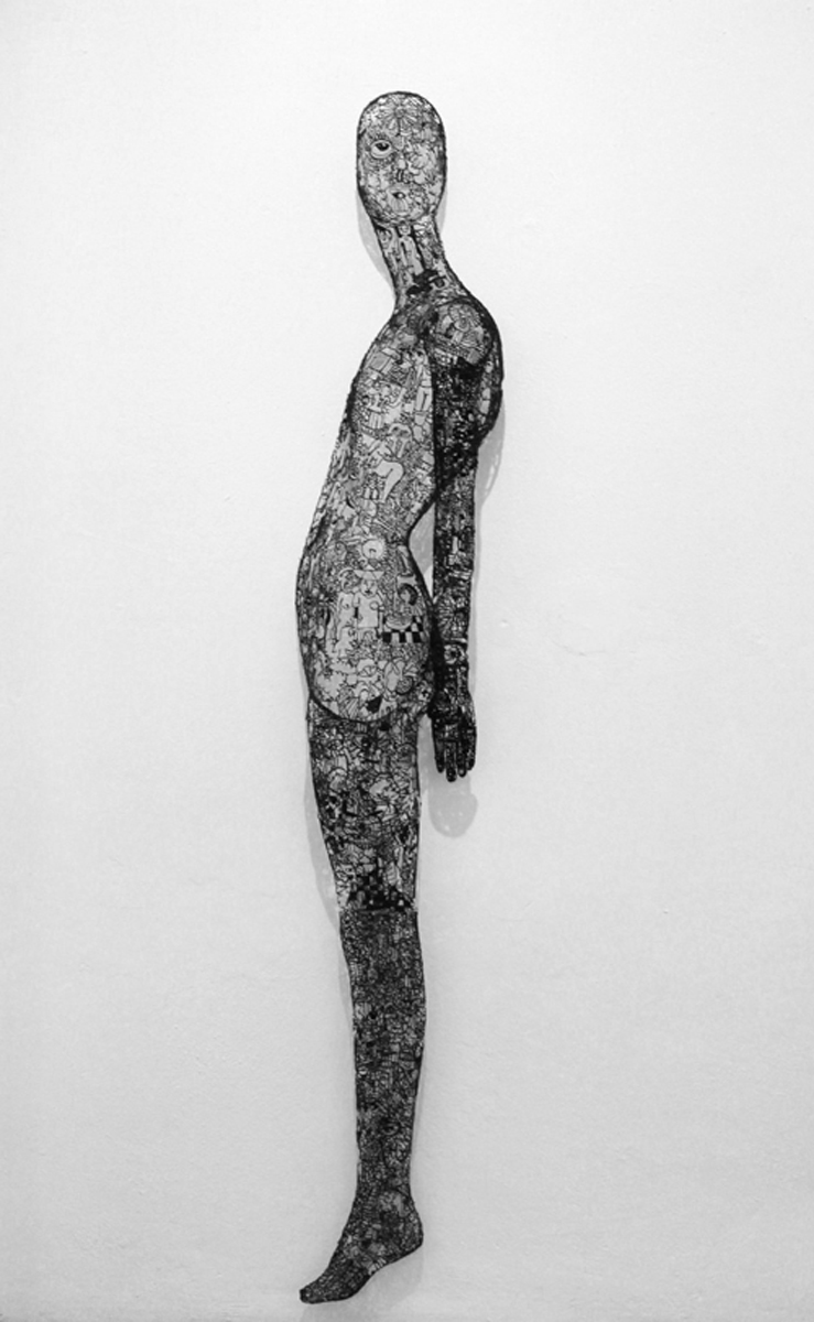 Abb.: Alessia Schuth, „Human As Fractal“, 2015/2016, Thermoplast (PLA), 190 cm x 30 cm x 25 cm
