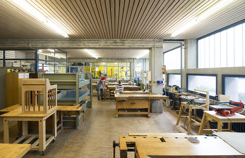 Werkstatt für Holz (Fertigungstechniken); Foto: Sven Weber
