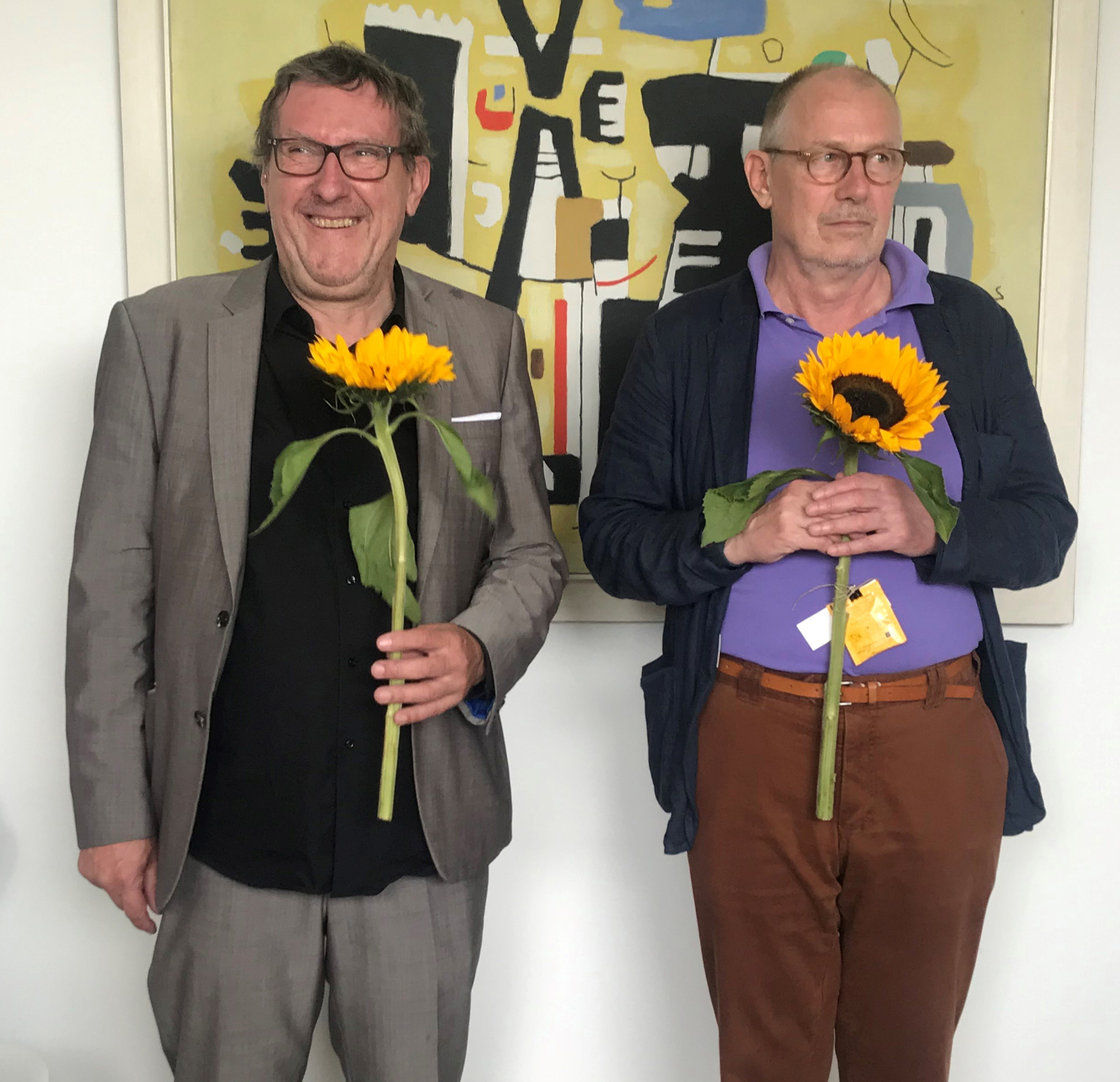 Foto: Prof. Dr. Hans Dieter Huber und Prof. Peter Chevalier