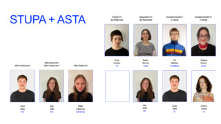 Organigramm mit Fotos, Namen und Funktionen der STUPA- und ASTA-Mitglieder.