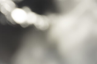 Ein unscharfes, abstraktes Bild mit sanften Grau- und Weißtönen und unscharfen Lichtflecken im Hintergrund.