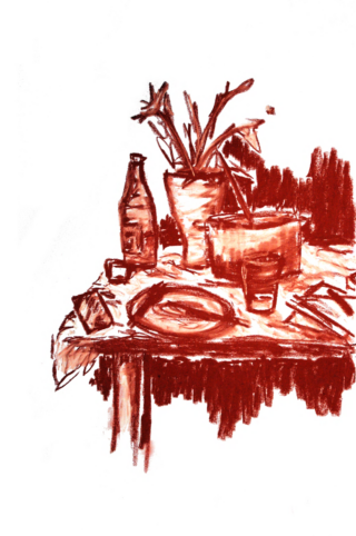 Abstrakte Zeichnung.