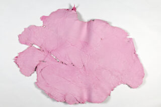 Ein rosa eingefärbtes Leder.