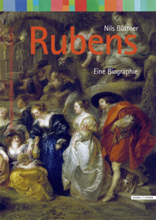 Cover des Buches „Rubens: Eine Biographie“ von Nils Büttner, das ein klassisches Gemälde mit mehreren Figuren in aufwendiger historischer Kleidung zeigt.