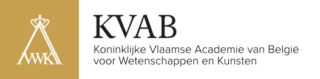 Das KVAB-Logo besteht aus einem goldenen Quadrat mit einem gekrönten „AWK“-Monogramm auf der linken Seite und dem Text „KVAB“ mit „The Royal Swedish Academy of Sciences“ auf der rechten Seite.