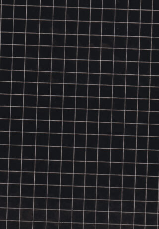 Ein Raster aus gleichmäßig verteilten weißen Linien, die Quadrate auf einem schwarzen Hintergrund bilden.