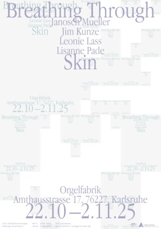 Ein Plakat für die Ausstellung 