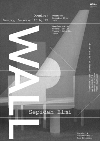 Plakat für eine Kunstausstellung mit dem Titel 