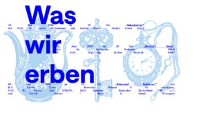 Blauer deutscher Text 