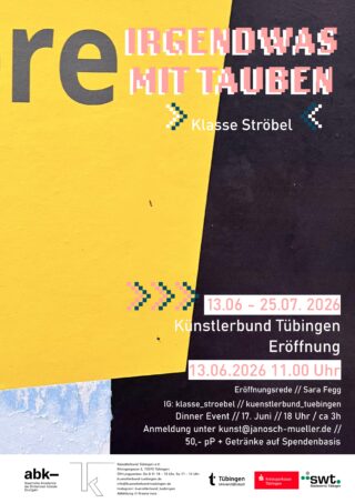 Plakat für eine Kunstveranstaltung mit dem Titel 
